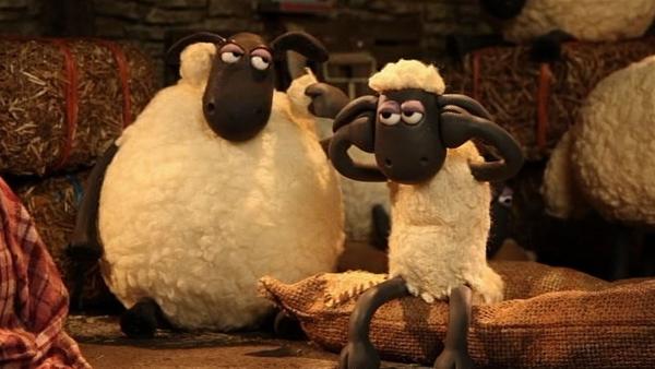 Laute Musik dringt aus dem Farmhaus, das bekommt kein Schaf ein Auge zu. | Rechte: WDR/Aardman Animation Ltd./BBC