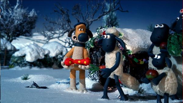 Bitzer und Shaun beschließen, dem Bauern ein besonderes Weihnachtsgeschenk zu machen. | Rechte: WDR/Aardman Animations Ltd.