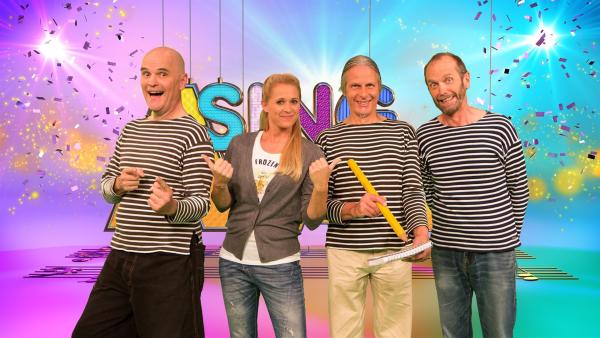 Singa und die Studiogäste „Die Blindfische“ | Rechte: ZDF/Firma MES GmbH