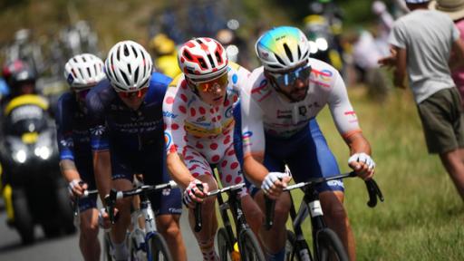 Das Fahrerfeld während der 12. Etappe der Tour de France