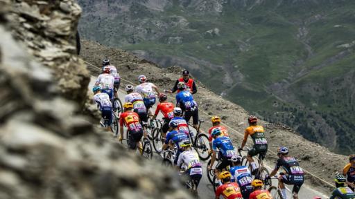 Die Fahrer bei der 19. Etappe der Tour de France