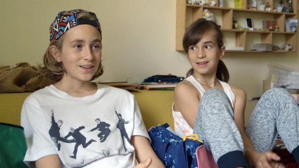 Dascha und Rocco sind nicht nur Geschwister, sondern haben auch ein gemeinsames Hobby: Breakdance. | Rechte: ZDF/Tobias Tempel