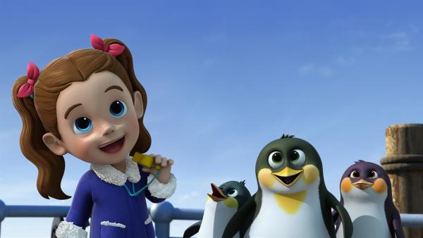 Ella will drei verirrte Pinguine zurück nach Hause bringen. | Rechte: KiKA/FunnyFlux/QianQi/EBS/CJ E&M
