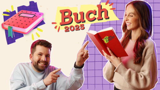 Vorfreude auf zwei von vielen Büchern 2025 | Rechte: KiKA