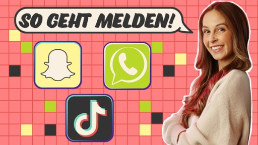 Inhalte melden: auf Snapchat, TikTok & WhatsApp | Rechte: KiKA