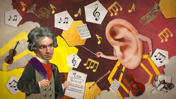 Finde die Teile und sortiere Beethovens Musikstück | Rechte: KiKA