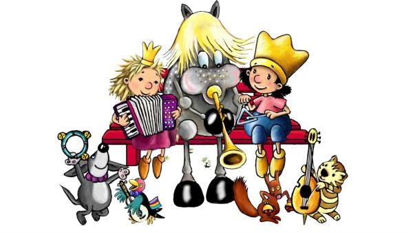 Der kleine König und seine Freunde machen Musik. | Rechte: rbb/Imediat GbR
