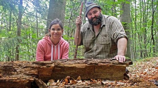 Anna und Woife (Wolfgang Schreil) im Bayerischen Wald