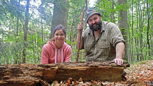 Anna und Woife (Wolfgang Schreil) im Bayerischen Wald