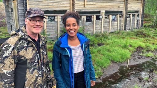 Tierreporterin Pia und Wildtierfilmer Kari