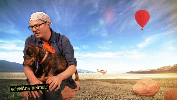 Ralph mit Ballon im Death Valley | Rechte: WDR/tvision GmbH