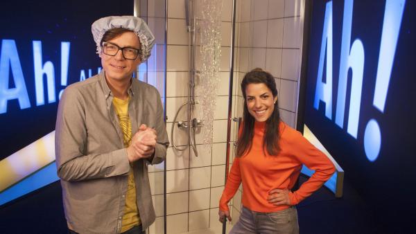 Clarissa und Ralph und ihre Erfahrungen beim Duschen | Rechte: WDR/Thorsten Schneider