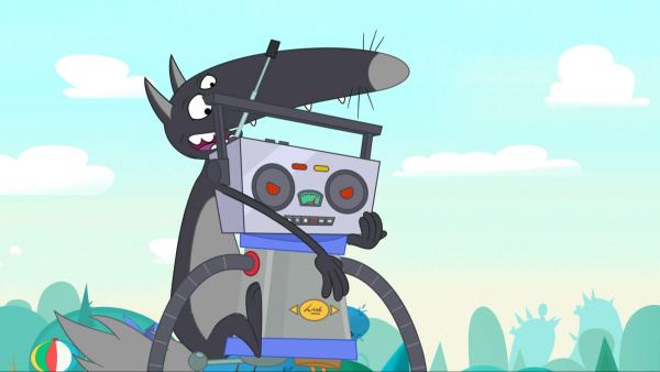 Wolf hat genug von dem Alles-Könner-Roboter! | Rechte: KiKA/Samka Productions