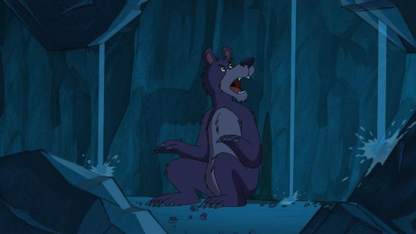 Der Bär kann wegen Lärm in seiner Höhle keinen Winterschlaf halten und ist entsprechend schlecht gelaunt. | Rechte: WDR/Storimages